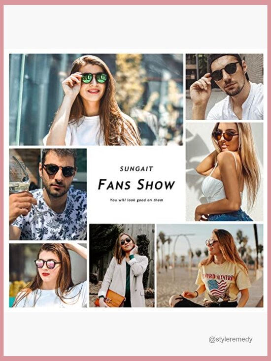 Polarized Round Sunglasses with TR90 Frame UV400 Protection main image 7